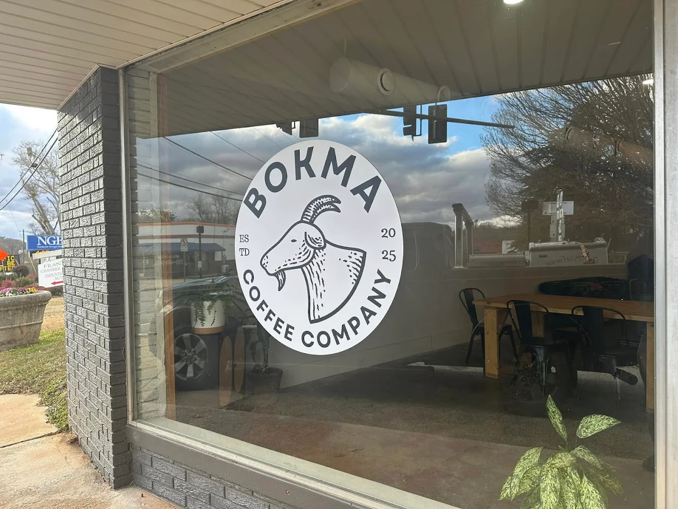 Bokma Coffee Company storefront in Carnesville